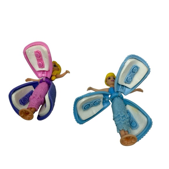 Lot of 2 Disney 3.5" Figures - Petal Float Princess - Cinderella & Rapunzel - Picture 5 of 5